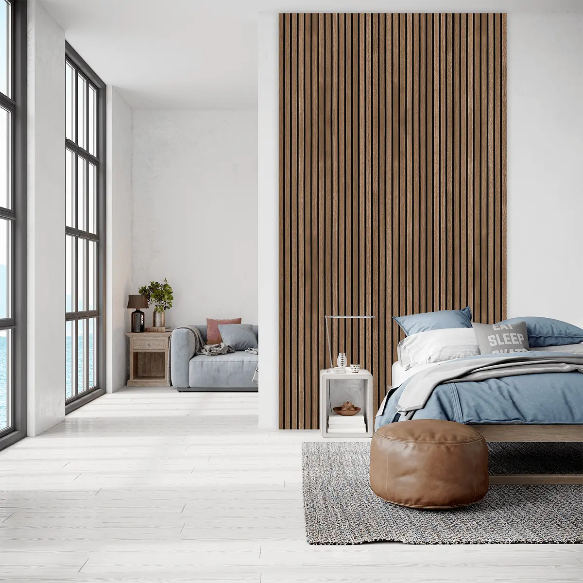 AkuPanel Gerookt Eiken-Hout | 240cm x 60cm | 3-zijdig écht houtfineer - Image 9