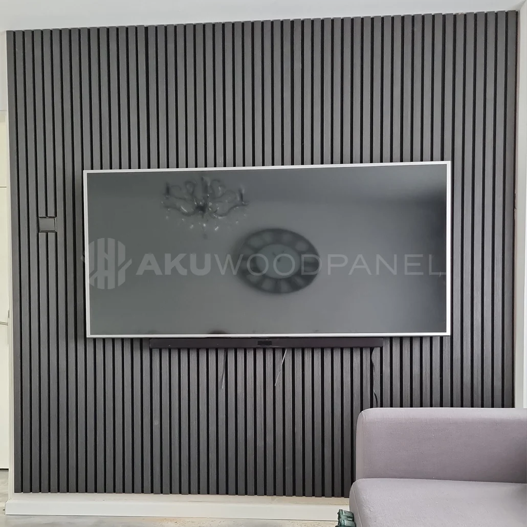 AkuPanel Grijs Walnoot-Hout | 240cm x 60cm | 3-zijdig écht houtfineer - Image 6