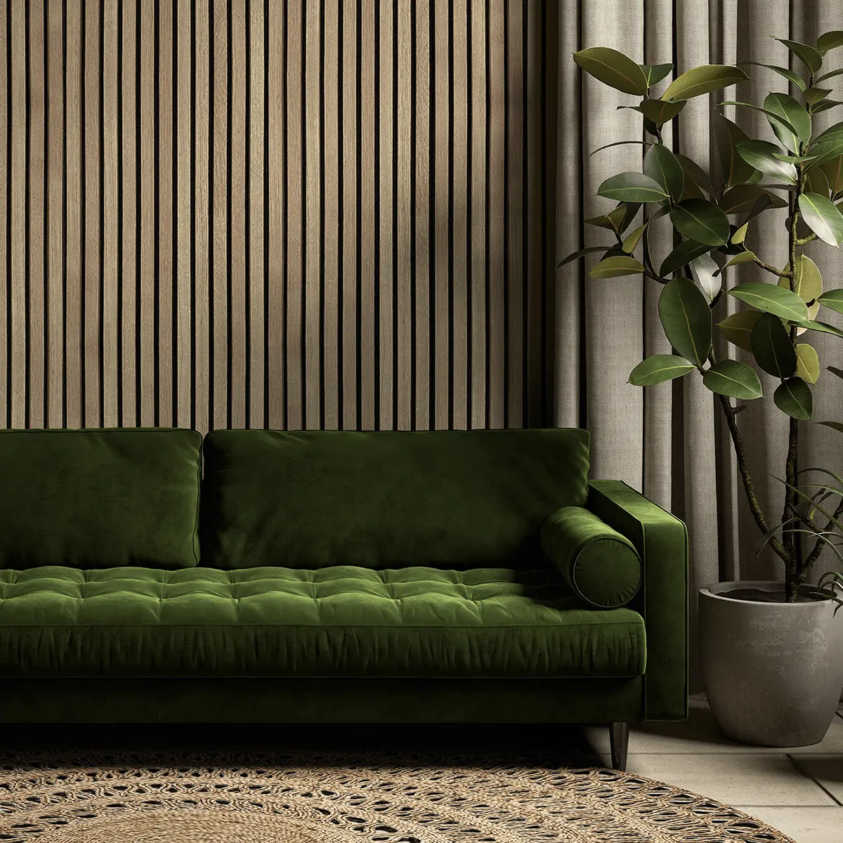AkuPanel Naturel Eiken-Hout | 240cm x 60cm | 3-zijdig écht houtfineer - Image 9