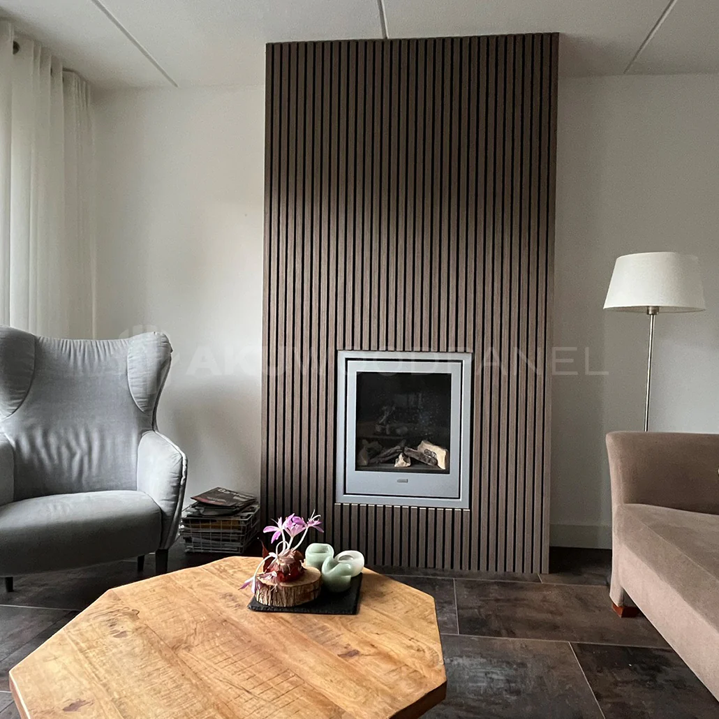 AkuPanel Walnoot hout | 240cm x 60cm | 3-zijdig écht houtfineer - Image 5
