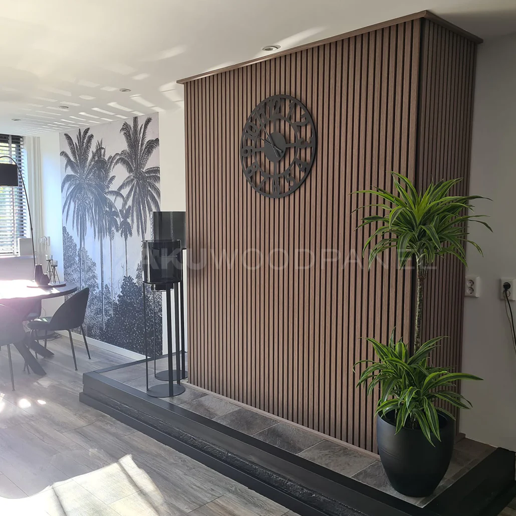 AkuPanel Walnoot hout | 240cm x 60cm | 3-zijdig écht houtfineer - Image 7