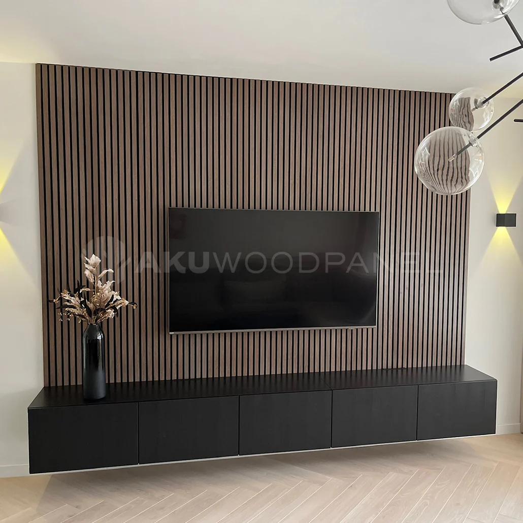 AkuPanel Walnoot Hout | 300cm x 60cm | 1-zijdig écht houtfineer - Image 6