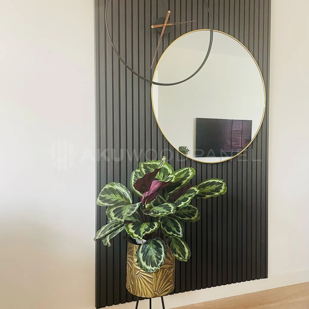 AkuPanel Zwart Eiken-Hout | 240cm x 60cm | 3-zijdig écht houtfineer - Image 7