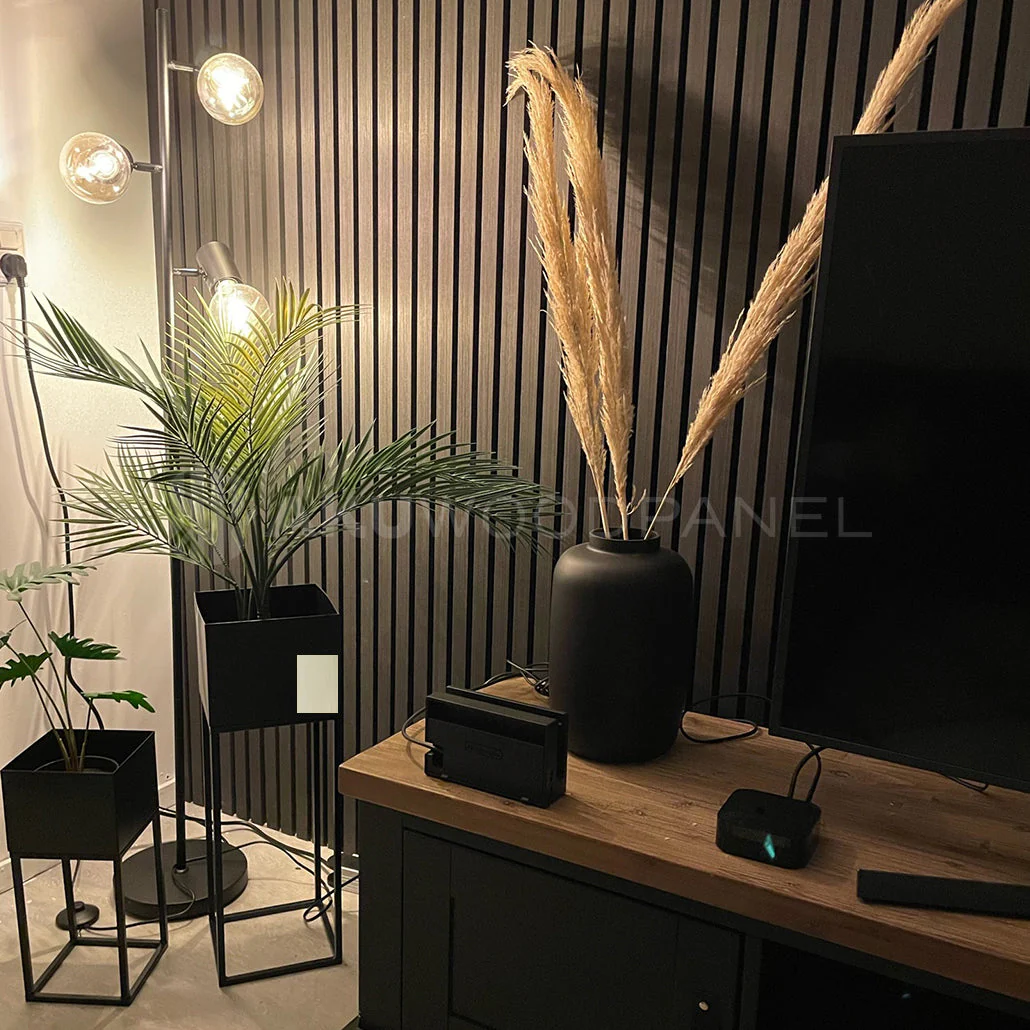 AkuPanel Zwart Eiken-Hout | 300cmx60cm | 3-zijdig écht houtfineer - Image 5