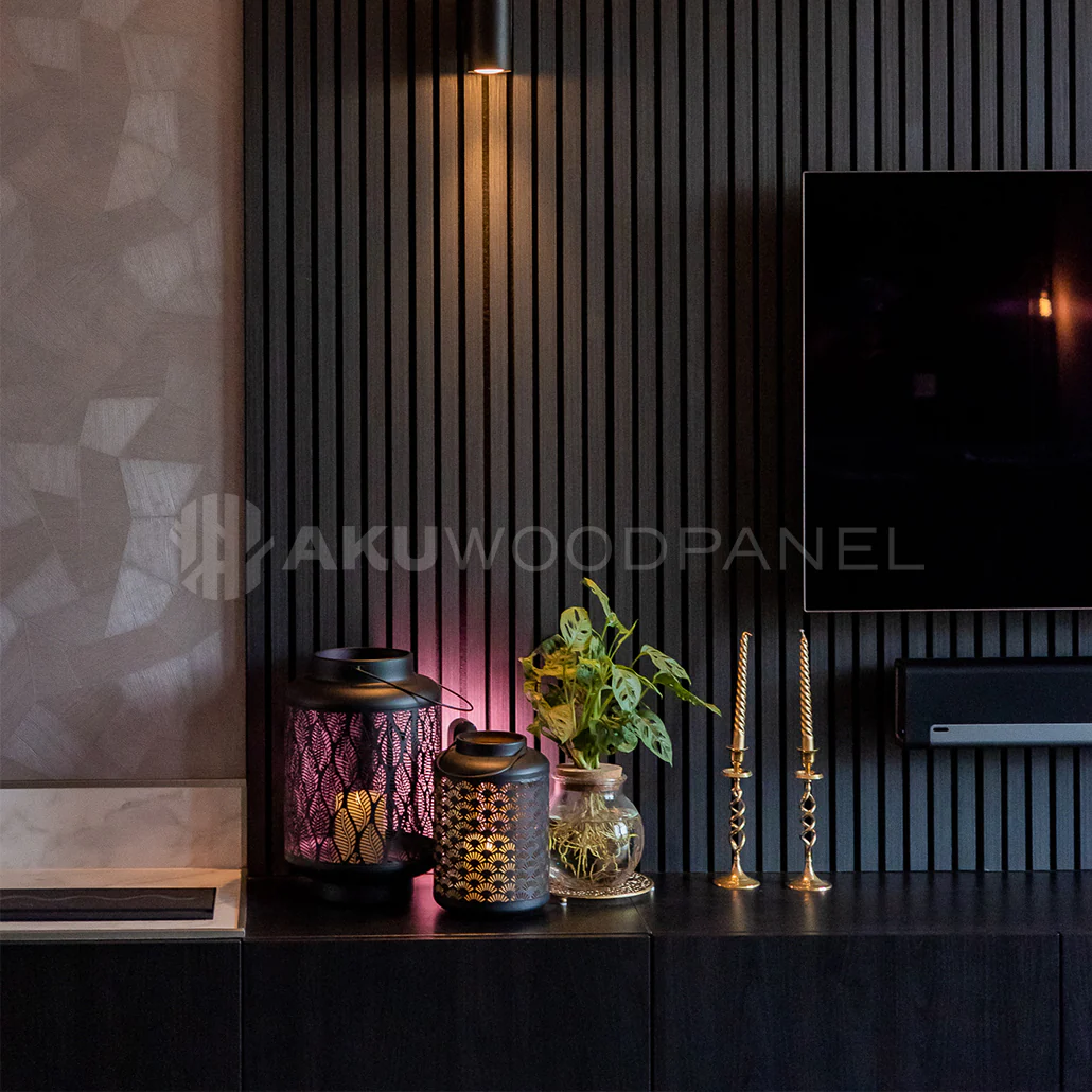 AkuPanel Zwart Eiken-Hout | 300cmx60cm | 3-zijdig écht houtfineer - Image 6