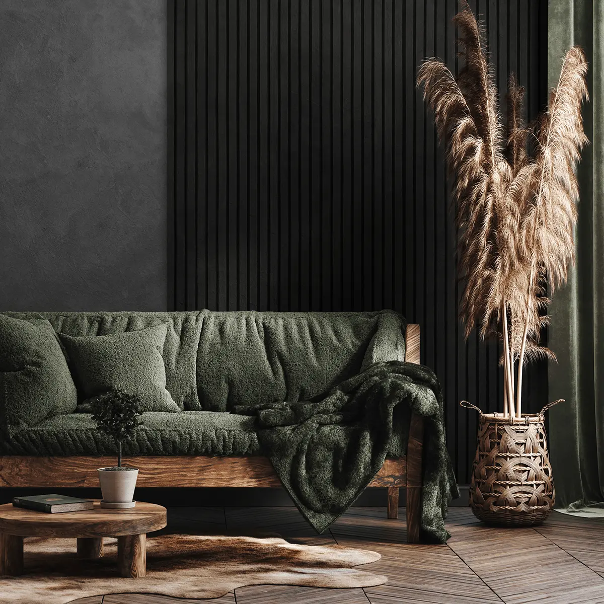 AkuPanel Zwart Eiken-Hout | 300cmx60cm | 3-zijdig écht houtfineer - Image 9