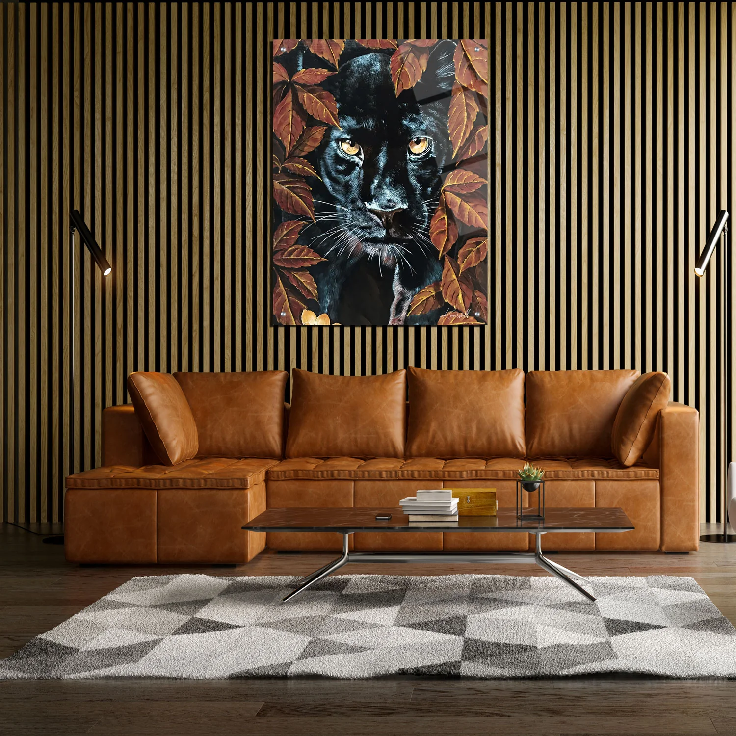 Canvas | Plexiglas Schilderij - Black Panther - Image 3