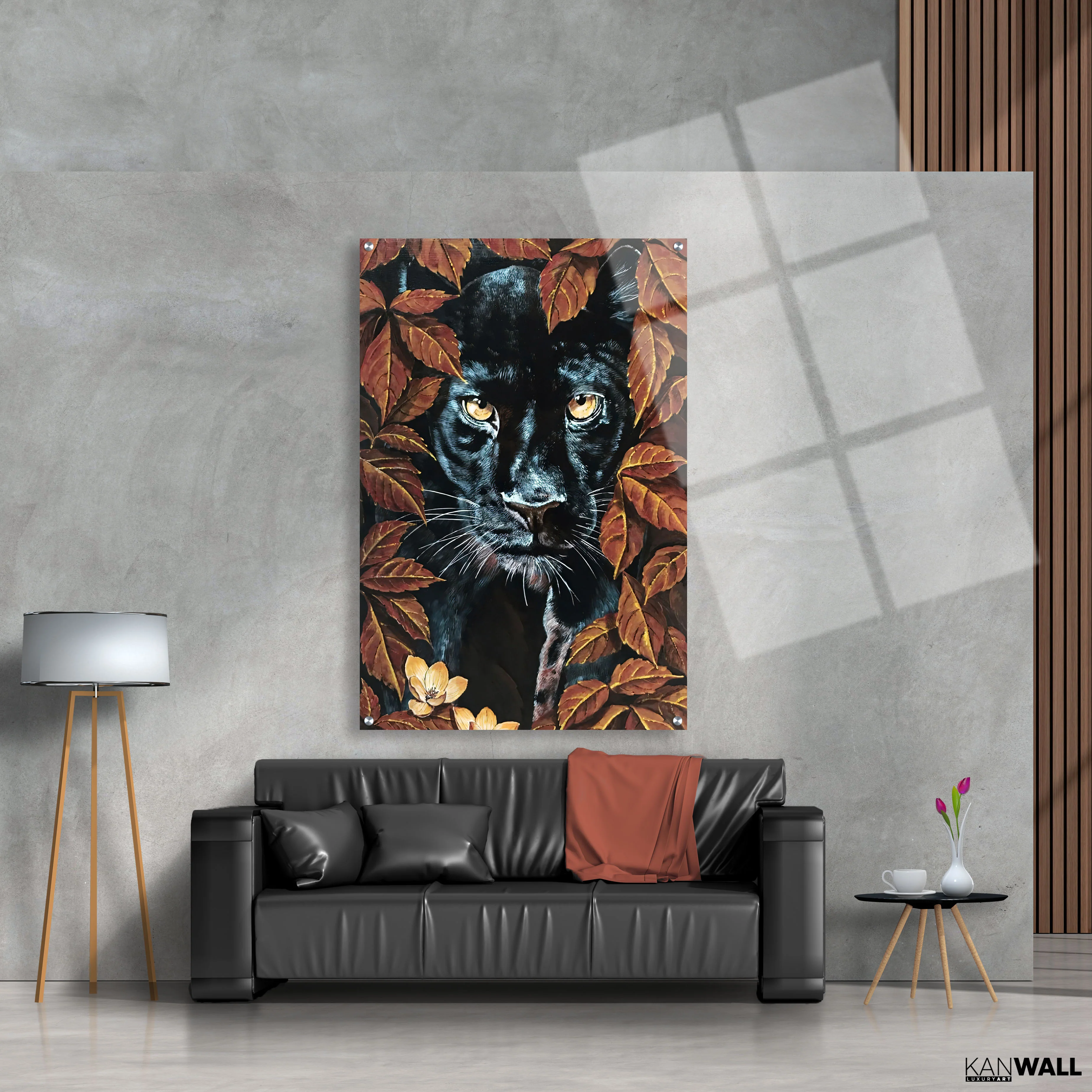 Canvas | Plexiglas Schilderij - Black Panther - Image 4