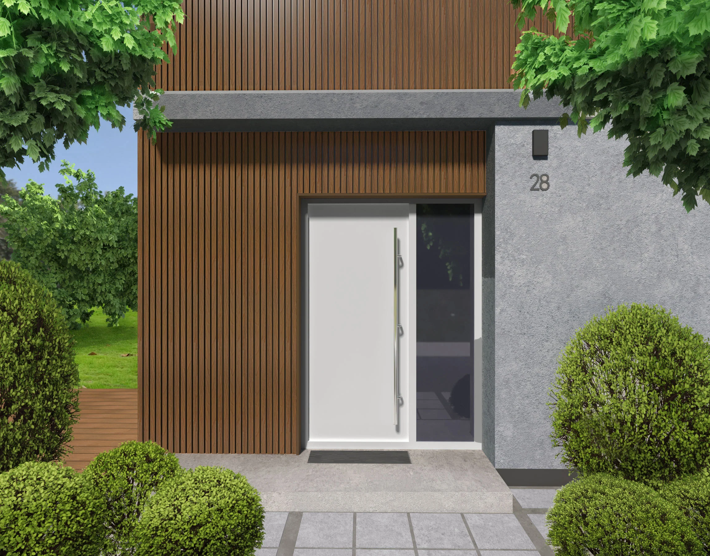 Buitenpanel Eiken 290CM | Gevel | Tuin | 3D Houtnerf - Image 6