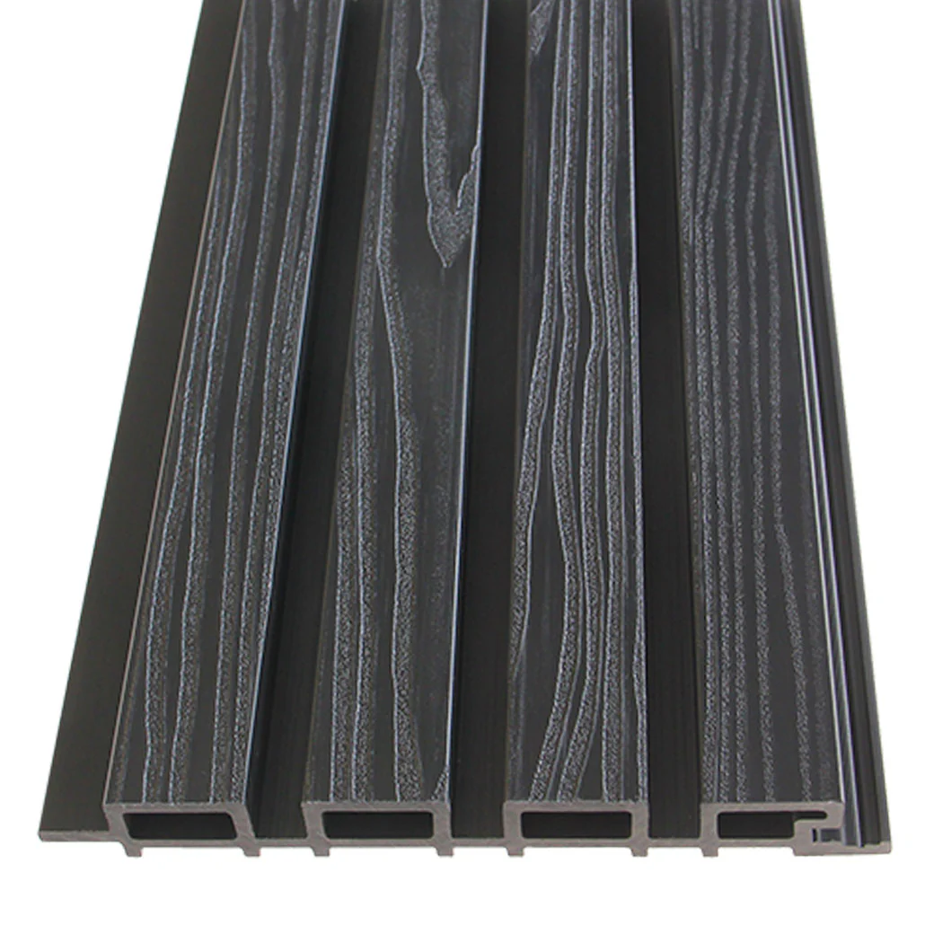 Buitenpanel Zwart 290CM | Gevel | Tuin | 3D Houtnerf - Image 3