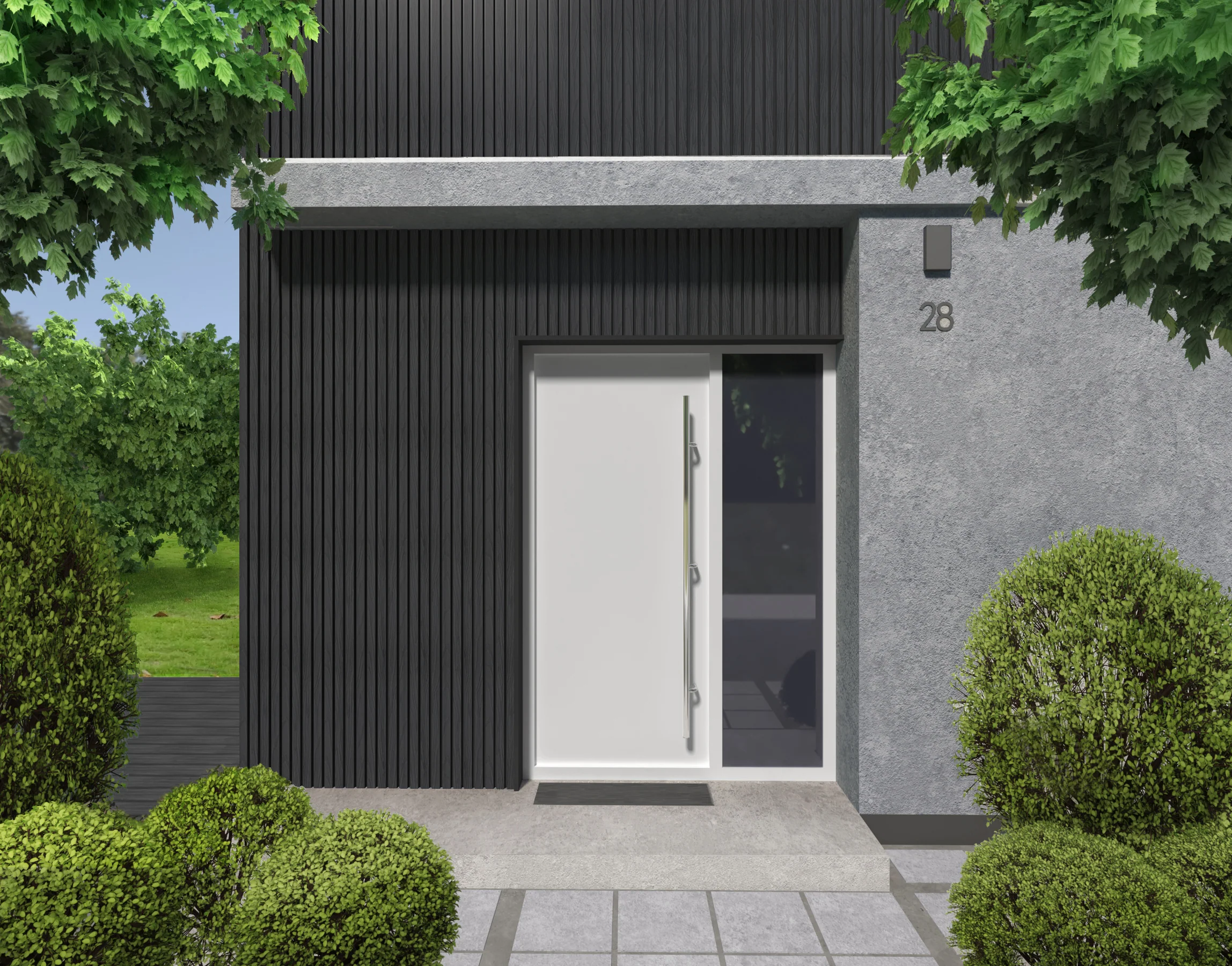 Buitenpanel Zwart 290CM | Gevel | Tuin | 3D Houtnerf - Image 5