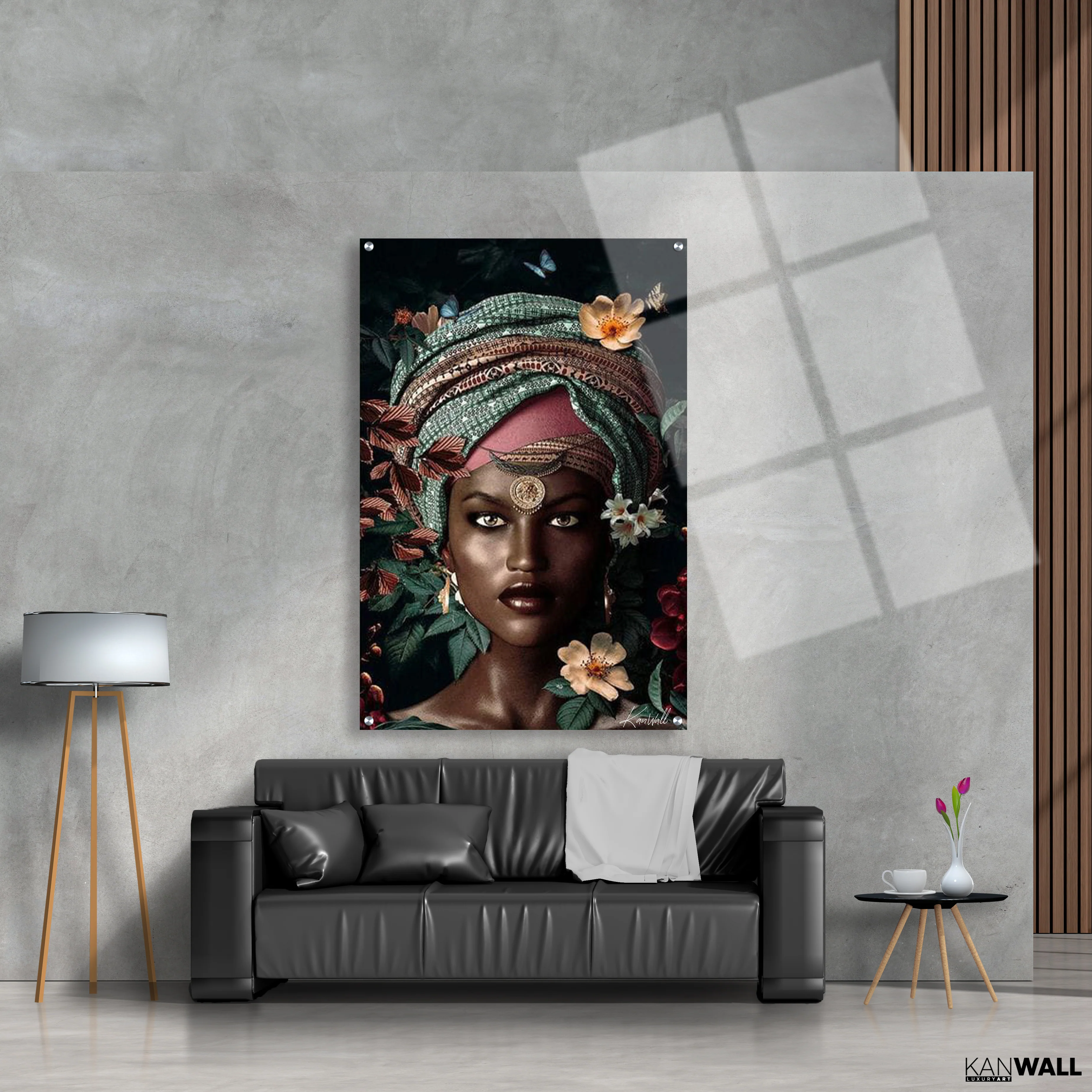 Canvas | Plexiglas Schilderij - Flower Woman - Image 4