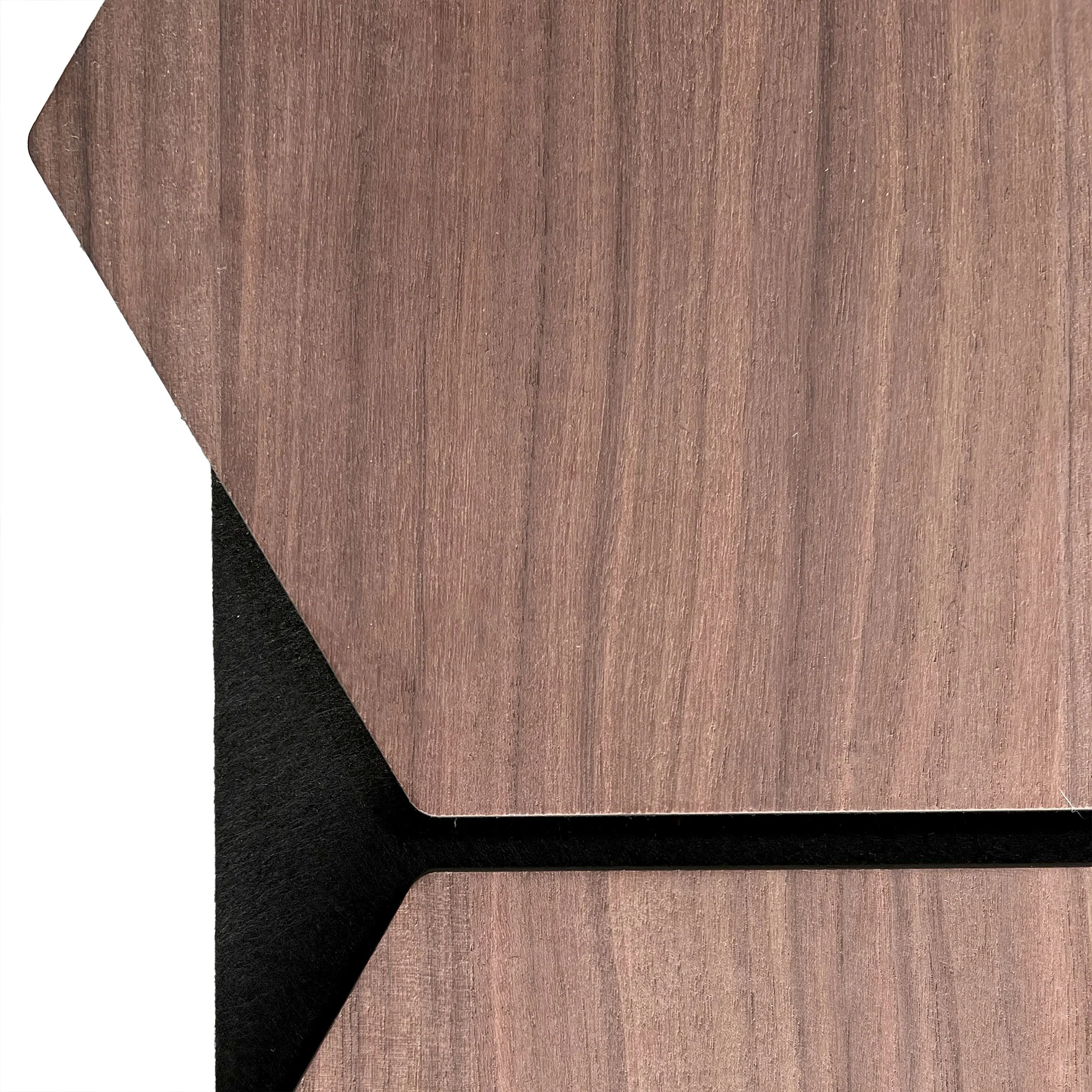 Hexagon Panel Walnoot 81CM | Akoestisch | Wanddecor | Zeshoekig - Image 4