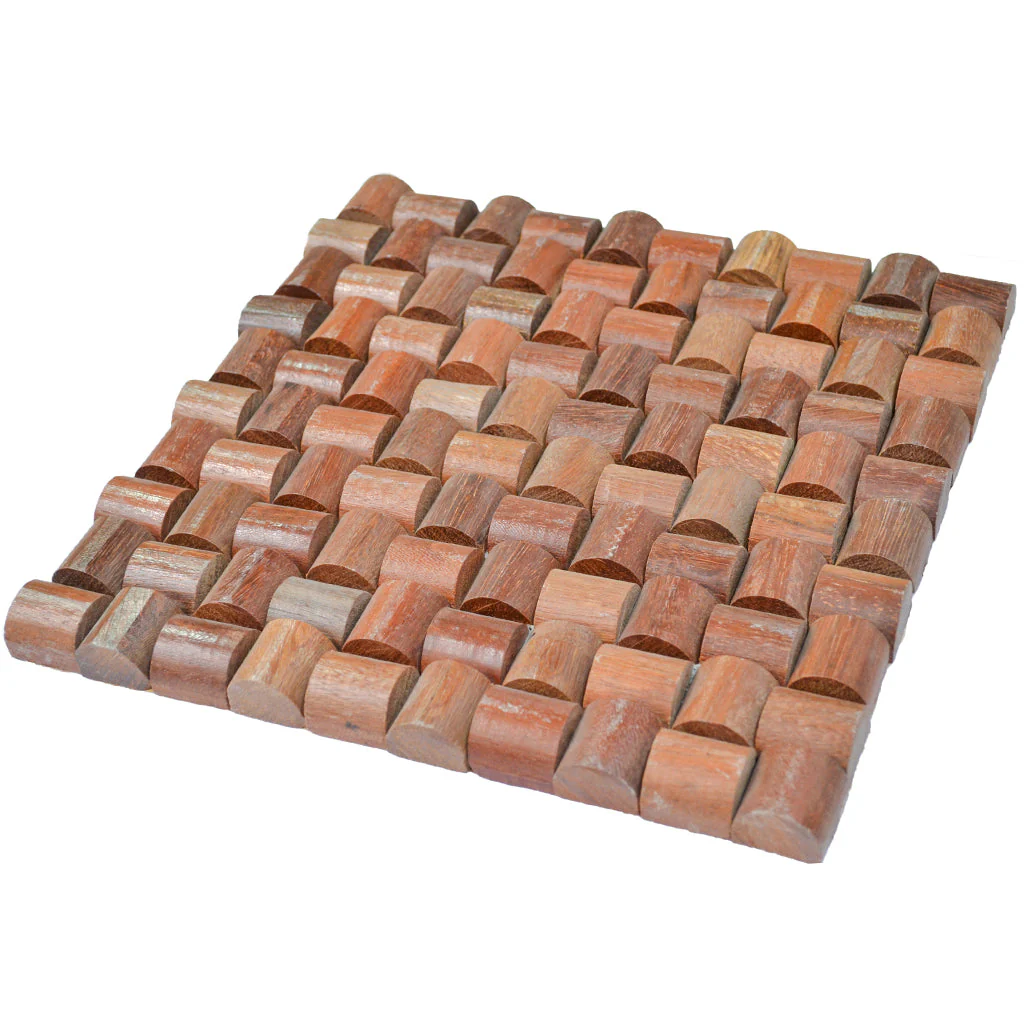 Houten Mozaïekpaneel | Arisauro | 30×30 cm | Hout | Tegel - Image 3