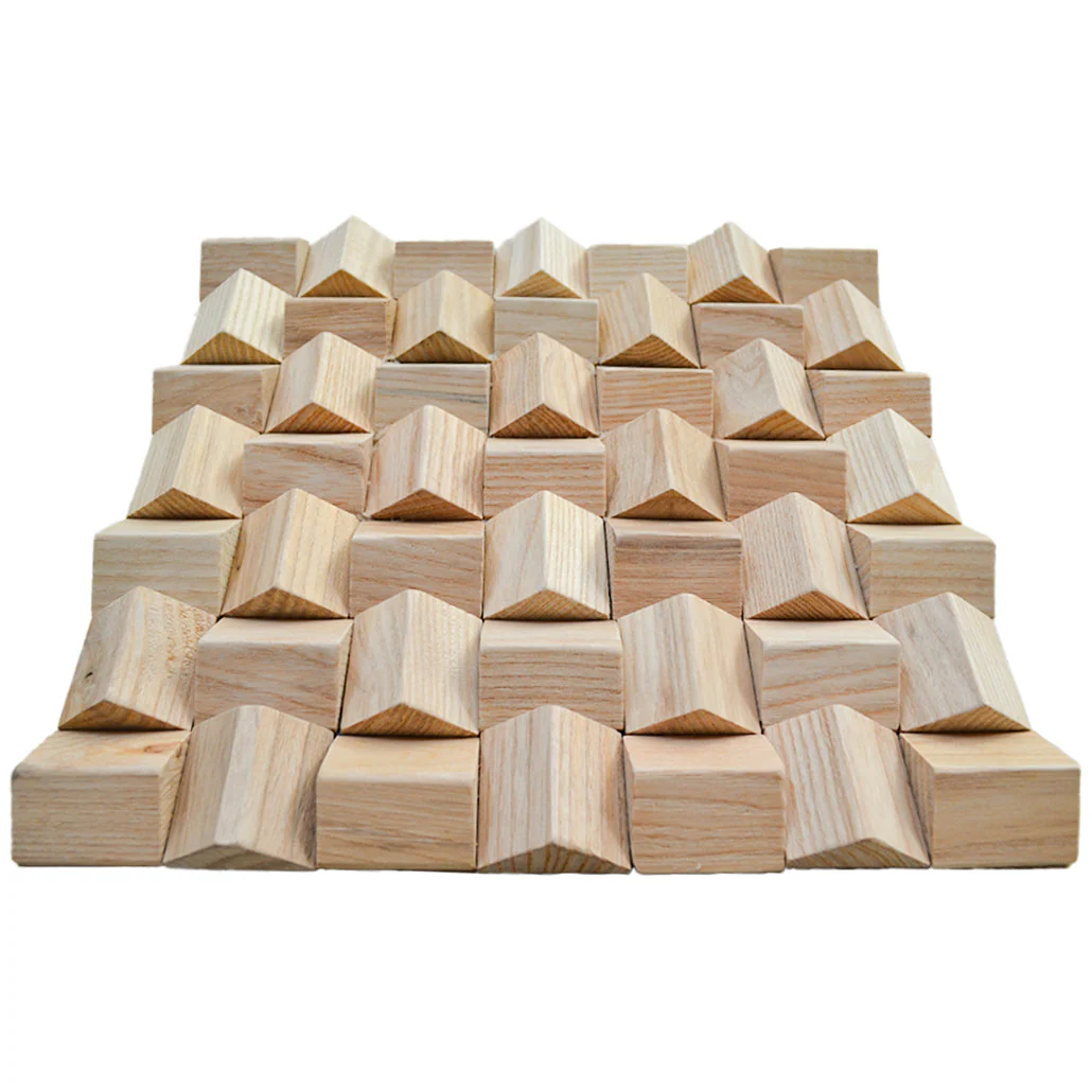Houten Mozaïekpaneel | Ash | 30×30 cm | Hout | Tegel - Image 4