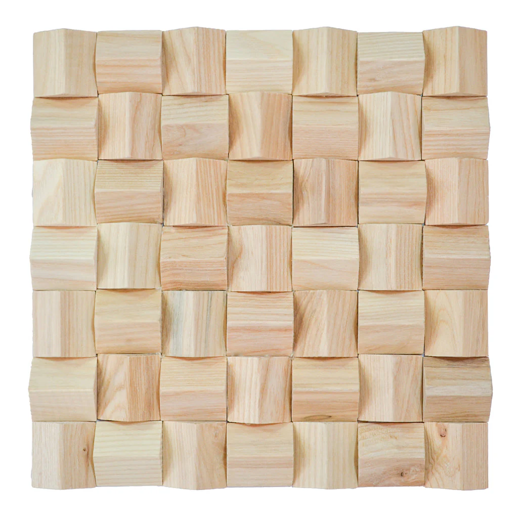Houten Mozaïekpaneel | Ash | 30×30 cm | Hout | Tegel - Image 5