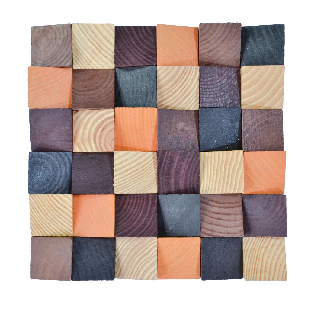 Houten Mozaïekpaneel | Bold Pine | 30×30 cm | Hout | Tegel - Image 2