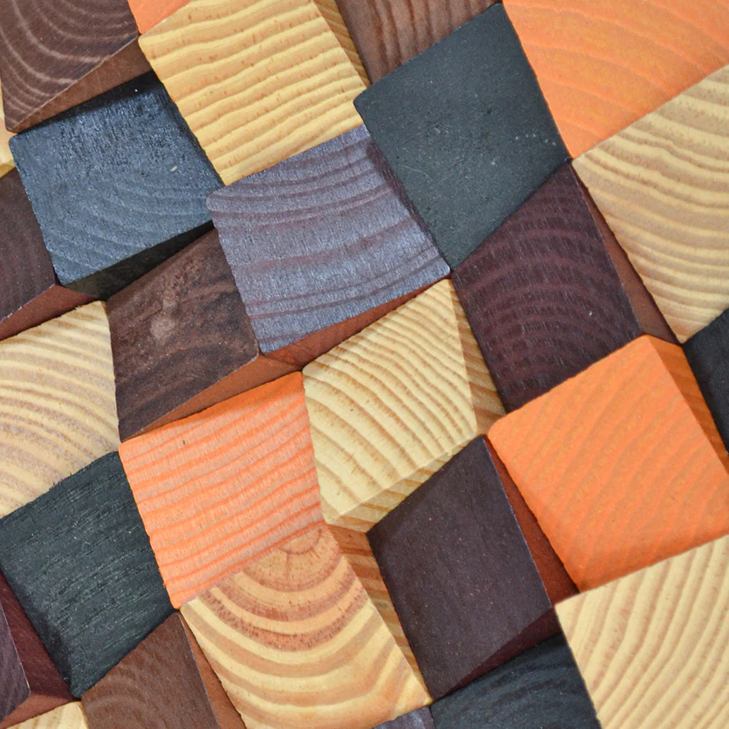 Houten Mozaïekpaneel | Bold Pine | 30×30 cm | Hout | Tegel - Image 3