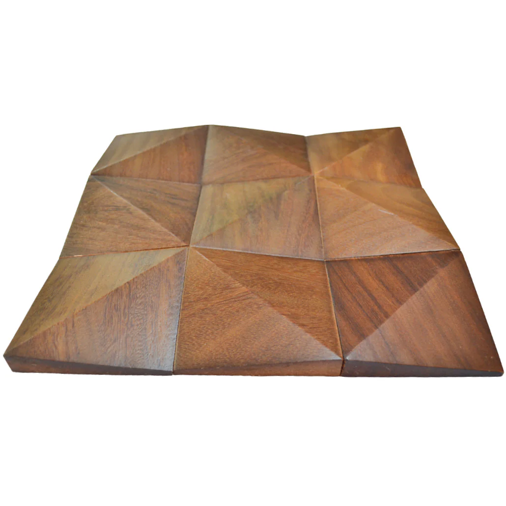 Houten Mozaïekpaneel | Cumaru Deep | 30×30 cm | Hout | Tegel - Image 4