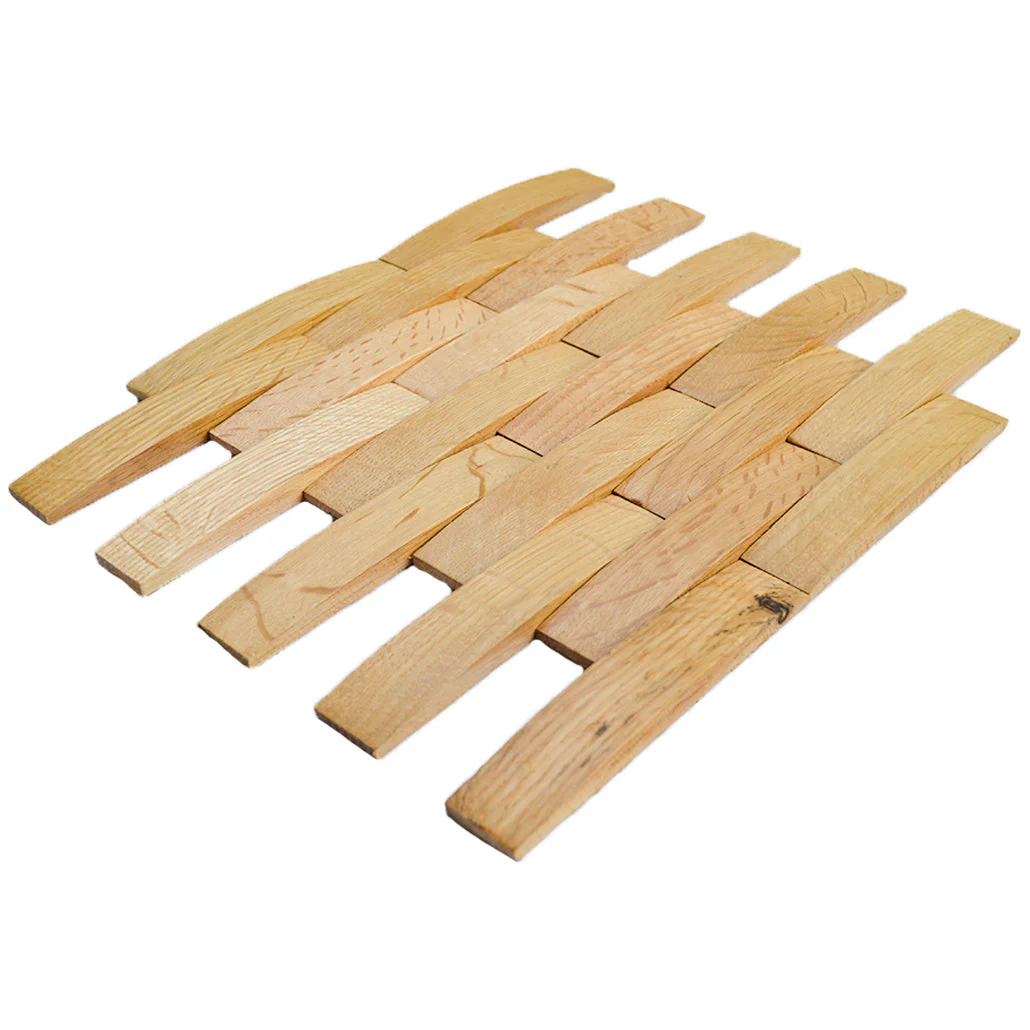 Houten Mozaïekpaneel | Eiken Licht | 30×30 cm | Hout | Tegel - Image 3