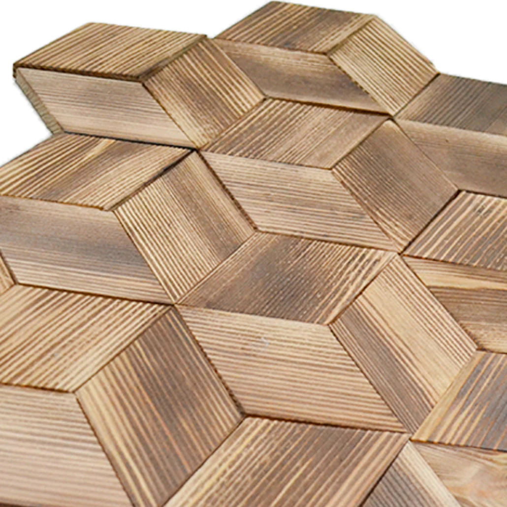 Houten Mozaïekpaneel | Fresh Pine | 30×35 cm | Hout | Tegel - Image 5