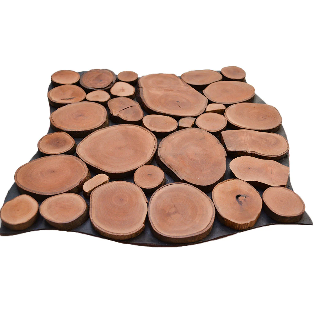 Houten Mozaïekpaneel | Lychee | 30×30 cm | Hout | Tegel - Image 4