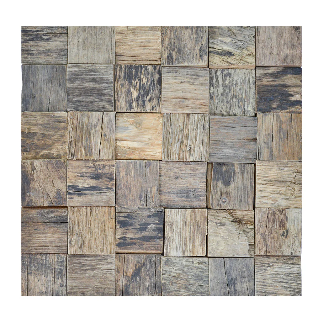 Houten Mozaïekpaneel | Marine Shipwood | 30×30 cm | Hout | Tegel - Image 6
