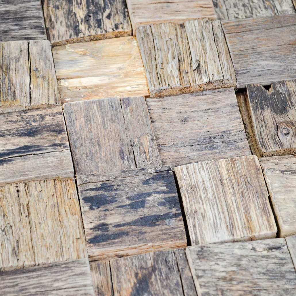 Houten Mozaïekpaneel | Marine Shipwood | 30×30 cm | Hout | Tegel - Image 7