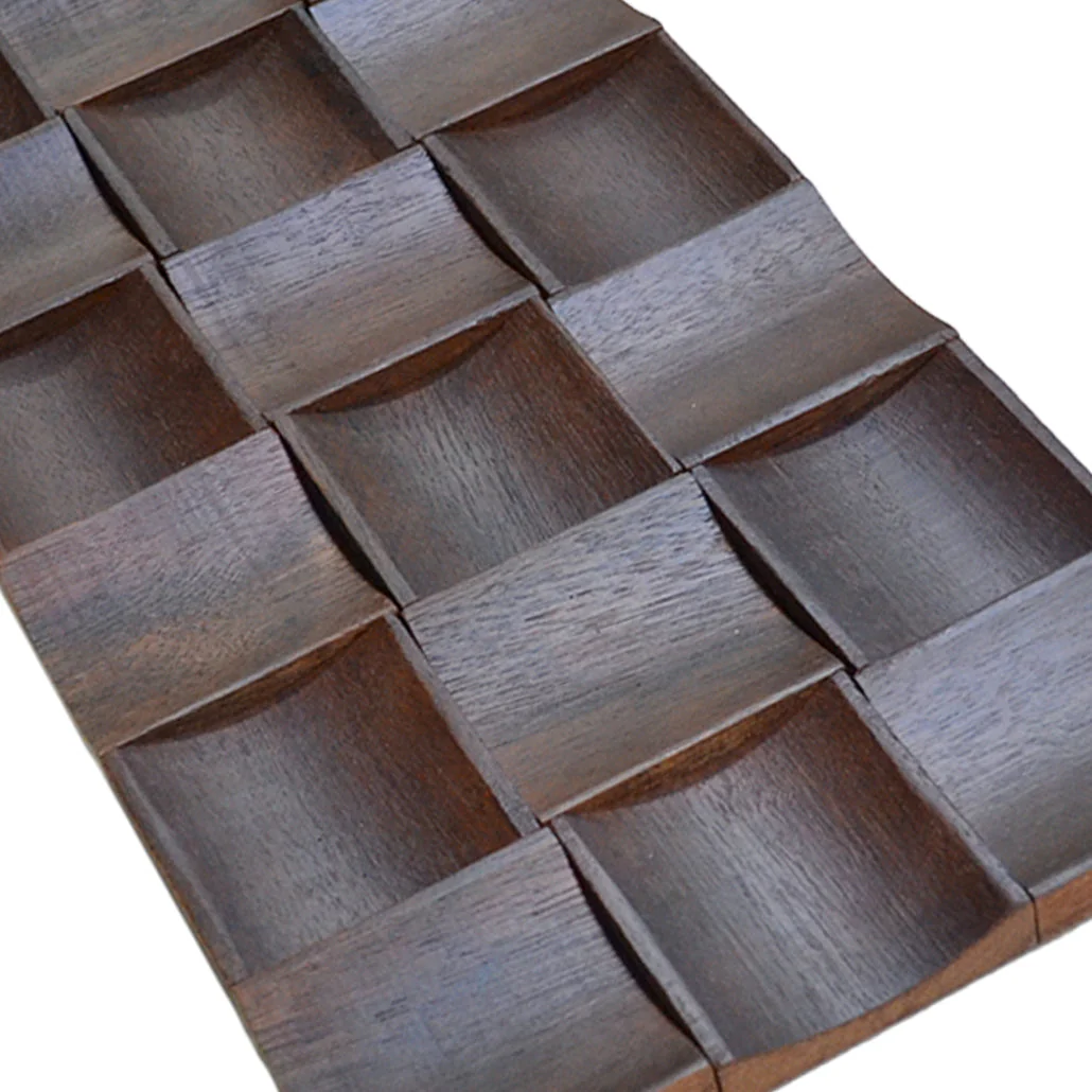 Houten Mozaïekpaneel | Merbau XL | 30×60 cm | Hout | Tegel - Image 5