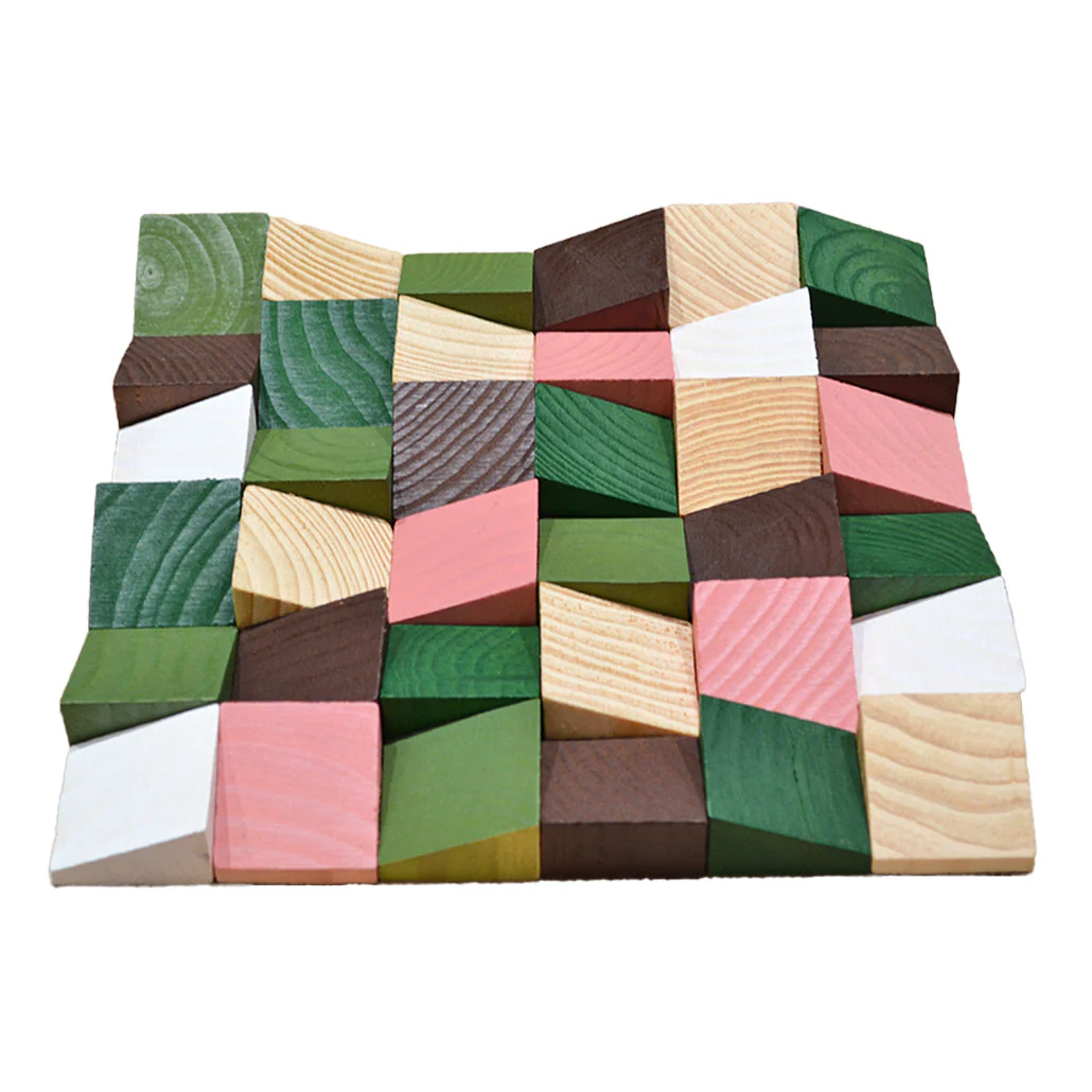 Houten Mozaïekpaneel | Rich Pine | 30×30 cm | Hout | Tegel - Image 4