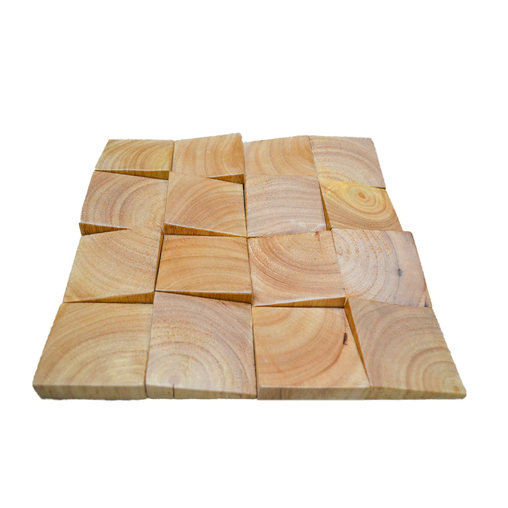 Houten Mozaïekpaneel | Rubberwood | 30×30 cm | Hout | Tegel - Image 5