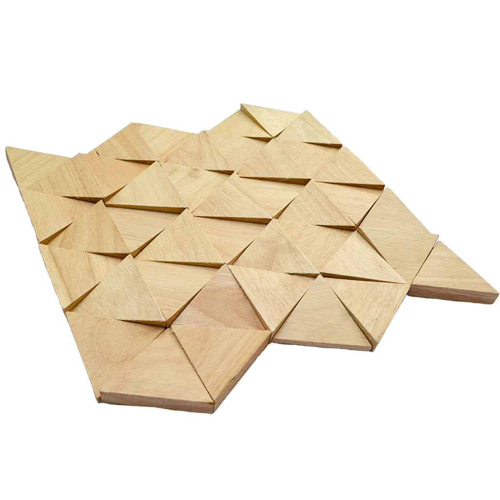 Houten Mozaïekpaneel | Rubberwood Compact | 28×30 cm | Hout | Tegel - Image 5