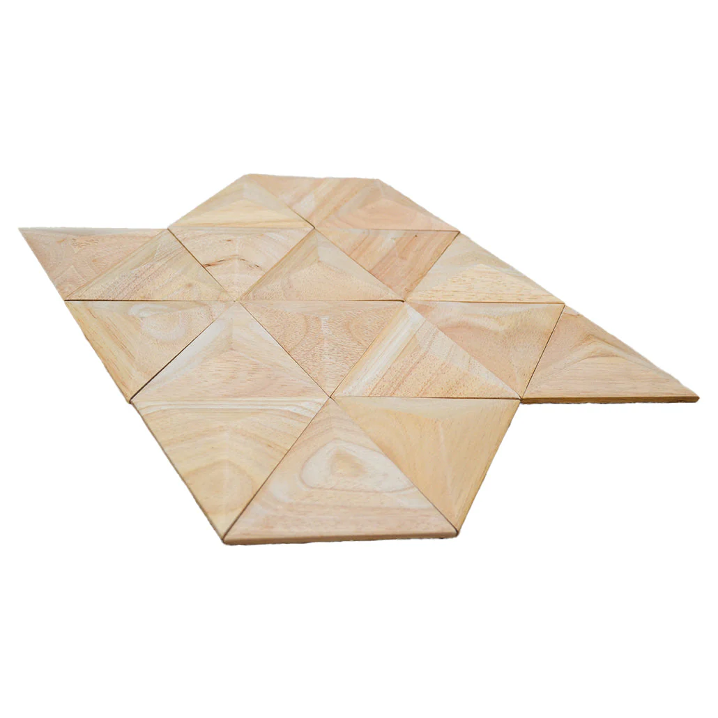 Houten Mozaïekpaneel | Rubberwood XL | 30×35 cm | Hout | Tegel - Image 5