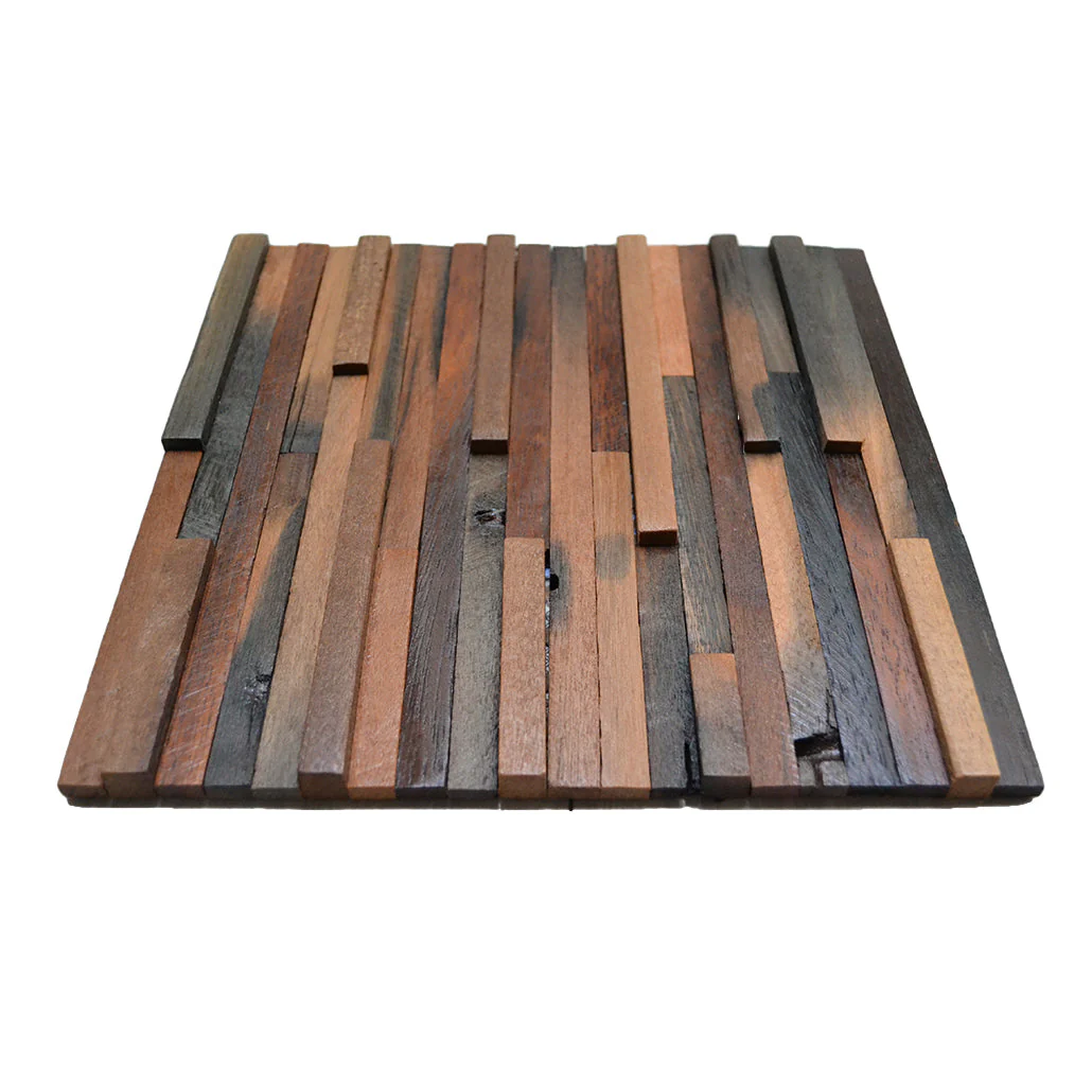 Houten Mozaïekpaneel | Shipwood Compact | 30×30 cm | Hout | Tegel - Image 3