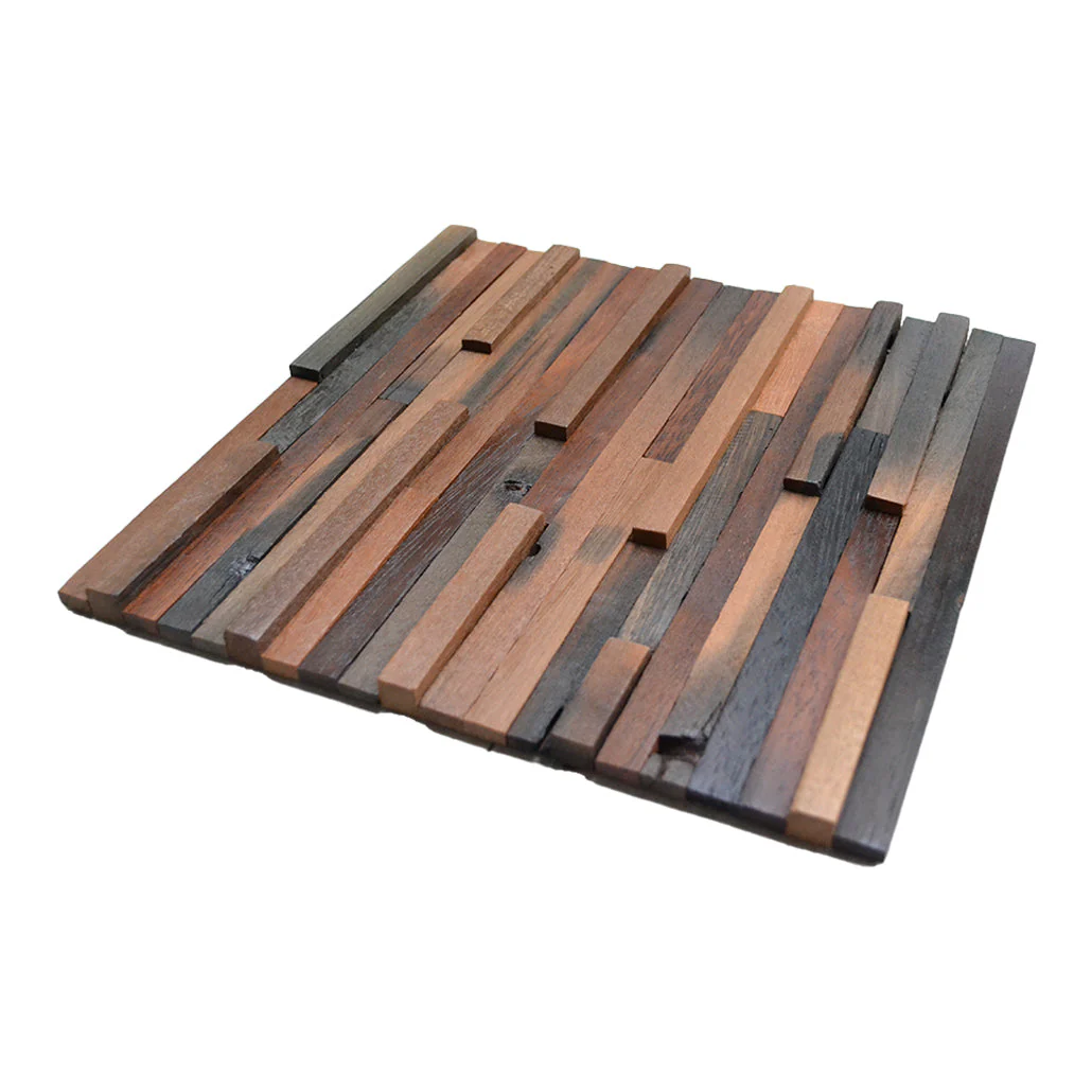 Houten Mozaïekpaneel | Shipwood Compact | 30×30 cm | Hout | Tegel - Image 4