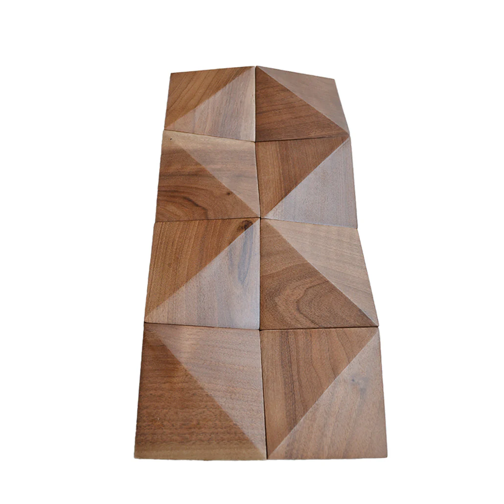 Houten Mozaïekpaneel | Slim Walnoot | 20×40 cm | Hout | Tegel - Image 4