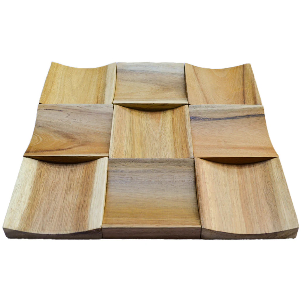 Houten Mozaïekpaneel | Timeless Teak | 30×30 cm | Hout | Tegel - Image 4
