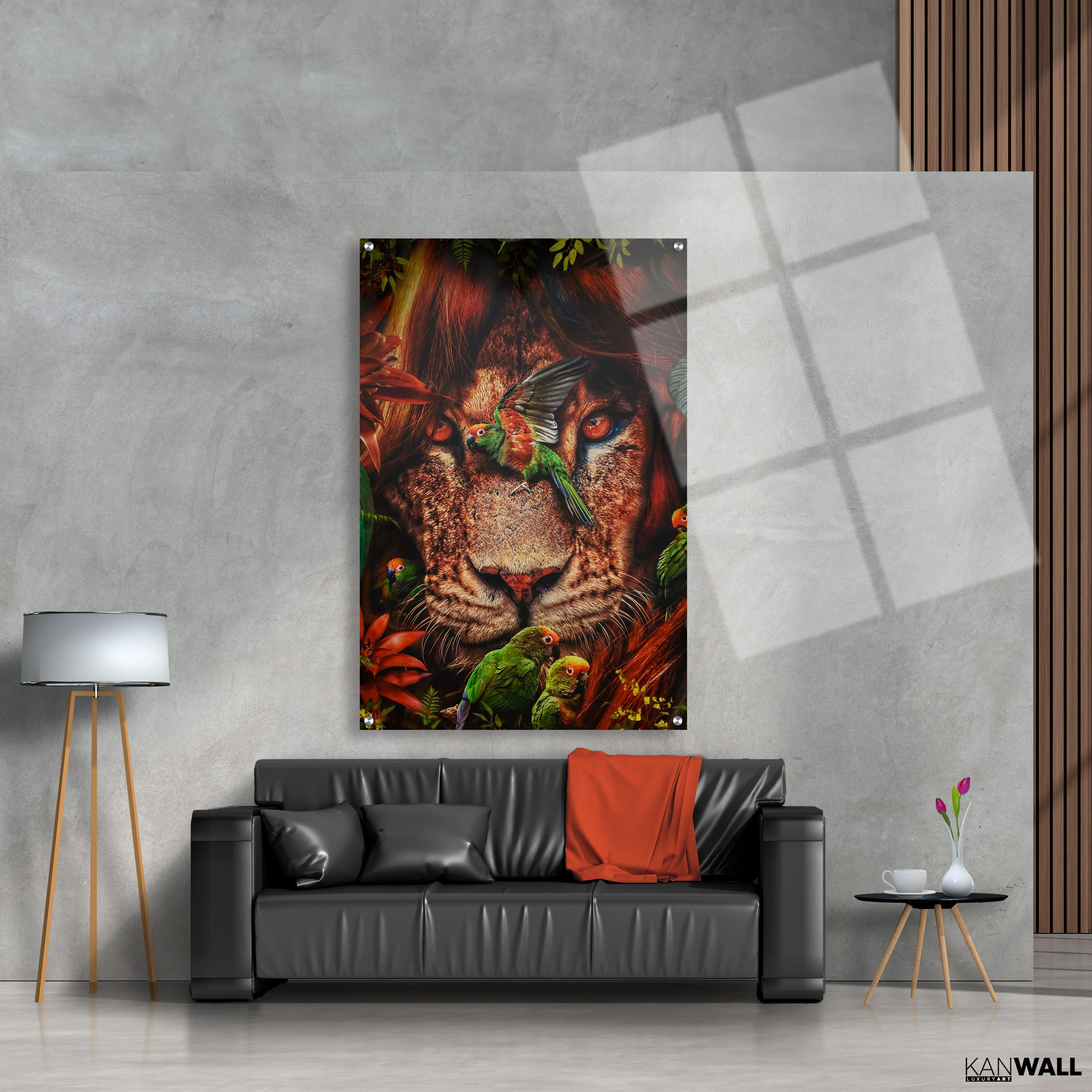 Canvas | Plexiglas Schilderij - King of the Jungle - Image 4