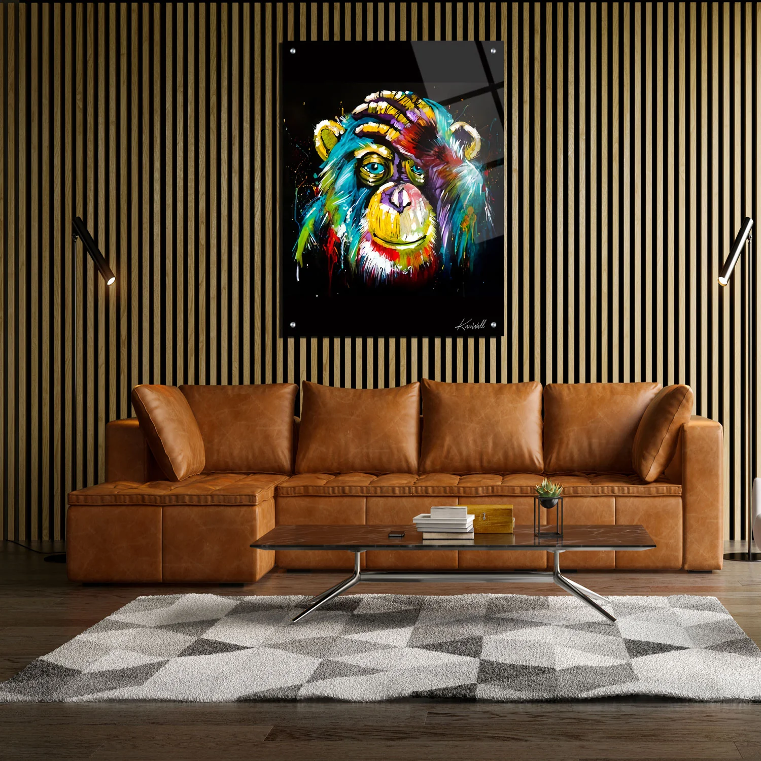 Canvas | Plexiglas Schilderij - Monkey - Image 3